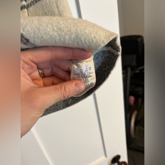 MOTH Anthropologie Wool Blend Sweater Top plaid Turtleneck Size Medium - Picture 2 of 7